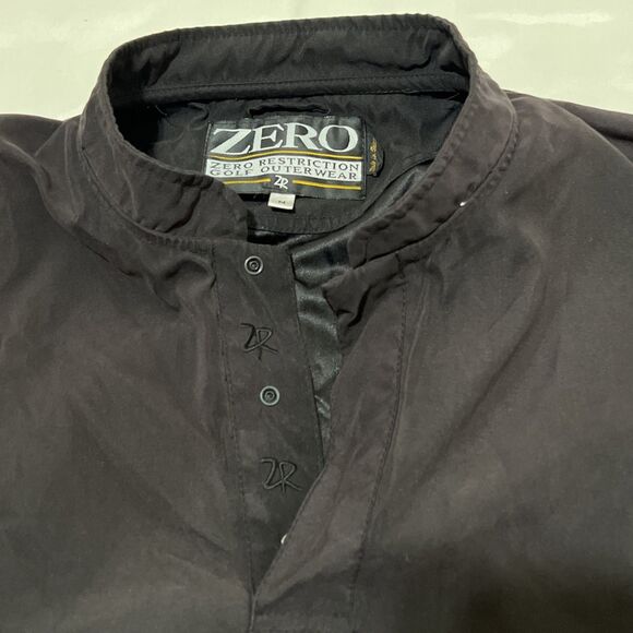 Zero Restriction Windbreaker Mens Size Medium Dark Gray Golf Pullover Softshell - Picture 3 of 8